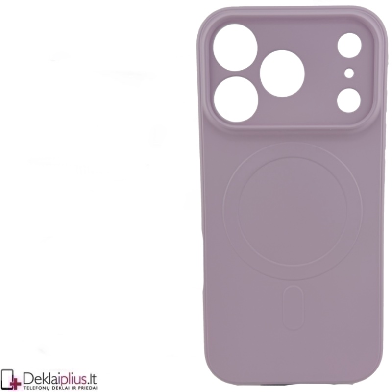 Guminis dėklas su magsafe - šviesiai violetinis (Apple Iphone 17 Pro/Iphone 18 Pro) Guminis dėklas su magsafe - šviesiai violetinis (Apple Iphone 17 Pro/Iphone 18 Pro)